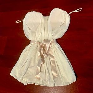 Mesh overlay top with built in bra 34B